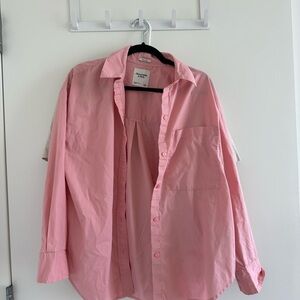 Abercrombie & Fitch Light Pink Oversized Shirt